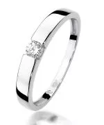 Bonore - White Gold 585 - Diamond 0,12 ct ring