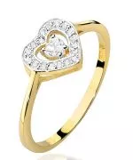 Bonore - Gold 585 - Diamond 0,1 ct ring