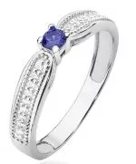 Bonore - White Gold 585 - Tanzanite 0,15 ct ring