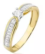 Bonore - Gold 585 - Diamond 0,08 ct ring