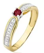 Bonore - Gold 585 - Ruby 0,15 ct ring