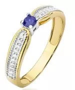 Bonore - Gold 585 - Tanzanite 0,15 ct ring