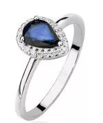 Bonore - White Gold 585 - Sapphire 0,6 ct ring
