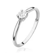 Bonore - White Gold 585 - Diamond 0,08 ct ring
