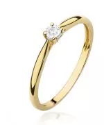 Bonore - Gold 585 - Diamond 0,01 ct ring