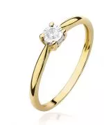 Bonore - Gold 585 - Diamond 0,08 ct ring
