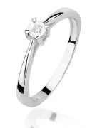 Bonore - White Gold 585 - Diamond 0,02 ct ring