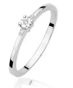 Bonore - White Gold 585 - Diamond 0,0086 ct ring
