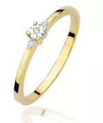 Bonore - Gold 585 - Diamond 0,0086 ct ring