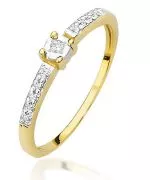 Bonore - Gold 585 - Diamond 0,02 ct ring