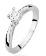 Bonore - White Gold 585 - Diamond 0,08 ct ring