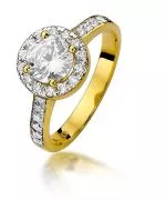 Bonore - Gold 585 - Diamond 0,4 ct ring