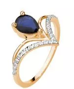 Bonore - Rose Gold 585 - Sapphire 0,6 ct ring