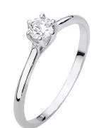 Bonore - White Gold 585 - Diamond 0,25 ct ring