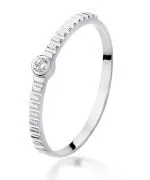 Bonore - White Gold 585 - Diamond 0,04 ct ring