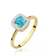 Bonore - Gold 585 - Topaz 0,7 ct ring