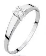 Bonore - White Gold 585 - Diamond 0,25 ct ring