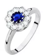 Bonore - White Gold 585 - Sapphire 0,5 ct ring