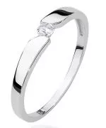 Bonore - White Gold 585 - Diamond 0,08 ct ring
