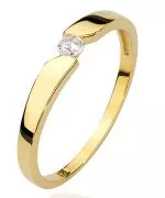 Bonore - Gold 585 - Diamond 0,08 ct ring