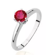 Bonore - White Gold 585 - Ruby 0,6 ct ring
