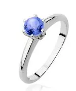 Bonore - White Gold 585 - Tanzanite 0,5 ct ring