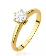 Bonore - Gold 585 - White Sapphire 0,6 ct ring