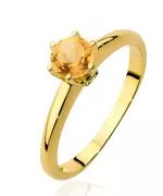 Bonore - Gold 585 - Citrine 0,5 ct ring