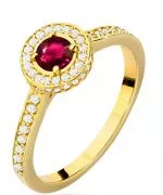 Bonore - Gold 585 - Ruby 0,35 ct ring