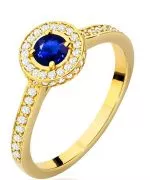 Bonore - Gold 585 - Sapphire 0,3 ct ring