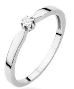 Bonore - White Gold 585 - Diamond 0,04 ct ring