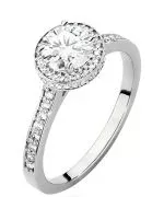 Bonore - White Gold 585 - Diamond 0,7 ct ring