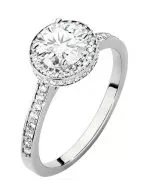 Bonore - White Gold 585 - Diamond 1 ct ring