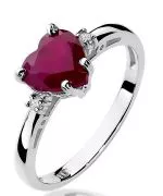 Bonore - White Gold 585 - Ruby 1,7 ct ring