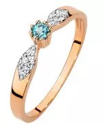Bonore - Rose Gold 585 - Topaz 0,15Ct ct ring