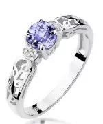 Bonore - White Gold 585 - Tanzanite 0,5 ct ring