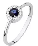 Bonore - White Gold 585 - Sapphire 0,3 ct ring