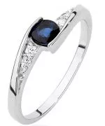Bonore - White Gold 585 - Sapphire 0,3 ct ring
