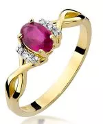 Bonore - Gold 585 - Ruby 0,6 ct ring