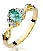 Bonore - Gold 585 - Emerald 0,4 ct ring