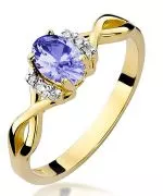 Bonore - Gold 585 - Tanzanite 0,4 ct ring