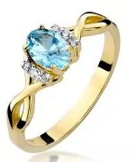 Bonore - Gold 585 - Topaz 0,5 ct ring