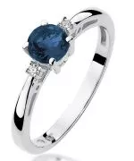 Bonore - White Gold 585 - Sapphire 0,5 ct ring