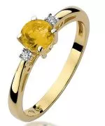 Bonore - Gold 585 - Citrine 0,5 ct ring