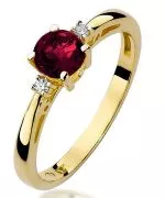 Bonore - Gold 585 - Garnet 0,5 ct ring