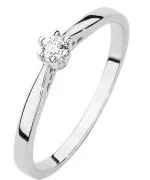 Bonore - White Gold 585 - Diamond 0,08 ct ring
