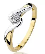 Bonore - Gold 585 - Diamond 0,04 ct ring