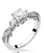 Bonore - White Gold 585 - Diamond 0,7 ct ring