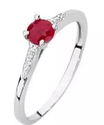 Bonore - White Gold 585 - Ruby 0,3 ct ring