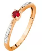 Bonore - Rose Gold 585 - Ruby 0,15 ct ring